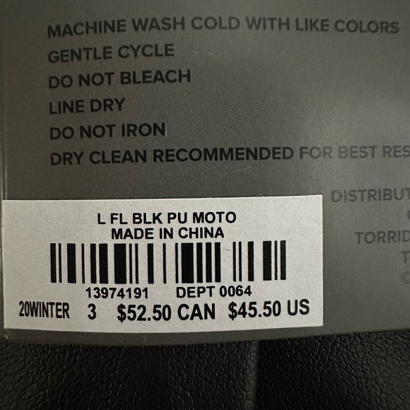 NWT Torrid Faux Leather Full Length Leggings - Picture 5 of 9